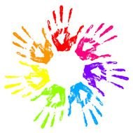 Colorful Hand Prints N2