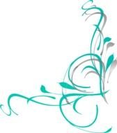 Floral Swirl Clip Art N15