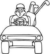 Free Coloring Pages Sports Golf