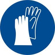 Glove Safety Symbol