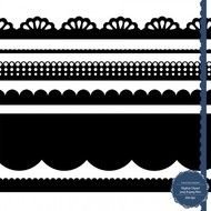 Scalloped Edge Border Clip Art