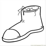 Printable Shoes Coloring Pages Print