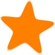 Orange Star Clip Art N8
