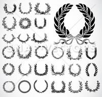 Olive Wreath Vector N2