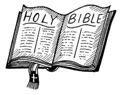 Bible Black And White drawing