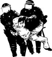 Police Brutality Clip Art