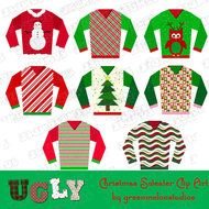 Ugly Sweater Clip Art N14