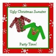 Ugly Christmas Sweater Party Invitations N2