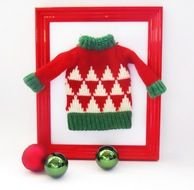 frame with Christmas sweater
