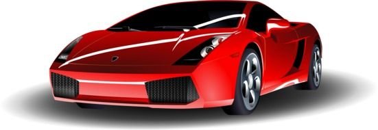 Sports red Car drawing