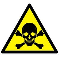 sign with skull and crossbones