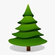 Cartoon Pine Tree N4