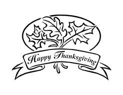 Thanksgiving drawing for coloring