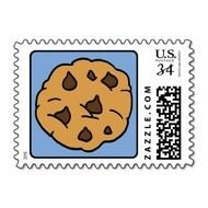 Cartoon Clip Art Chocolate Chip Cookie Dessert Postage