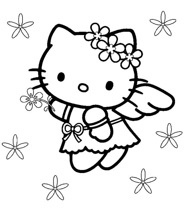 İllustration of Hello Kitty angel