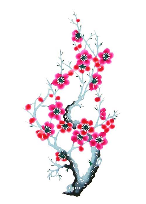 Chinese Cherry Blossom Art