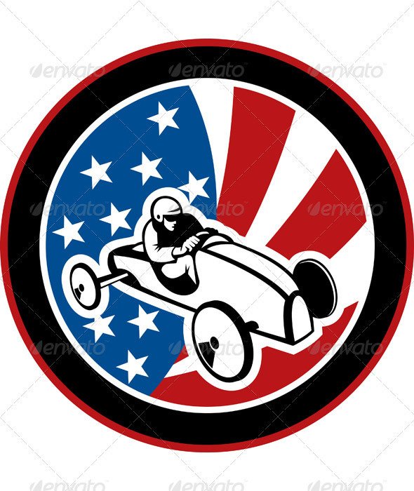 Box Car Derby Clip Art