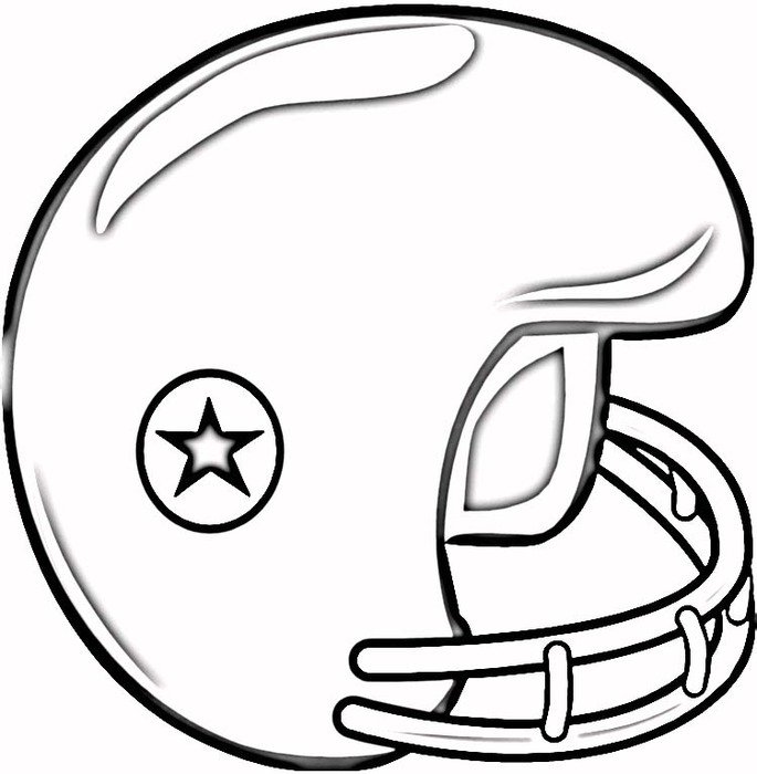 Football Helmet Coloring Pages N7