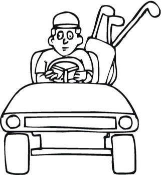 Free Coloring Pages Sports Golf