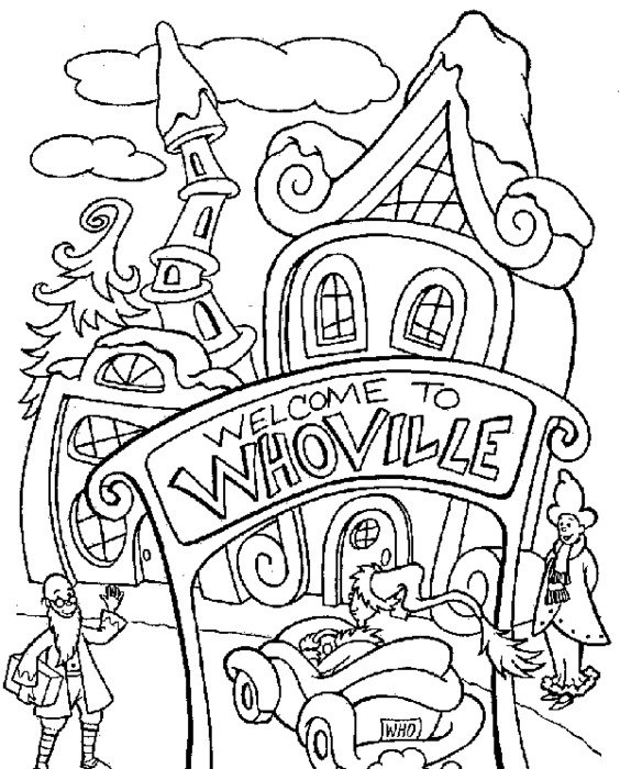 Free Printable Dr Seuss Coloring Pages