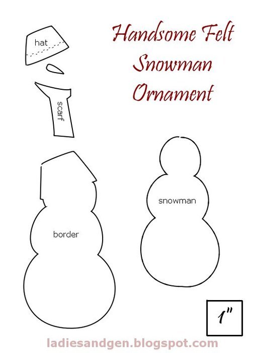 Snowman Cut Out Patterns