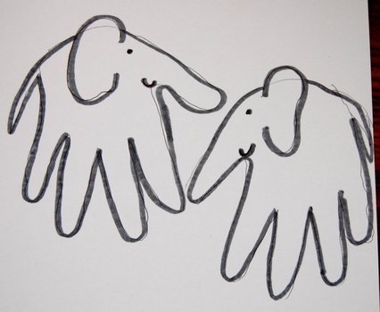 Elephant Eating Peanuts N2