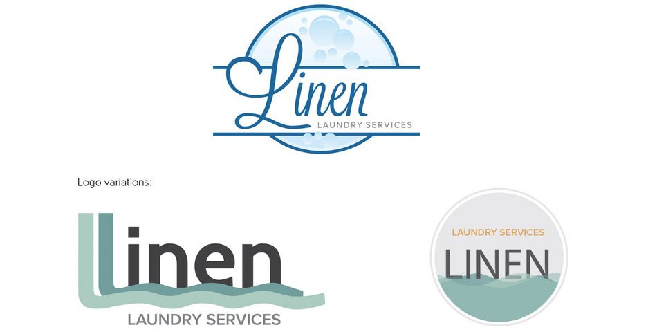 Linen Laundry Services as a Logo