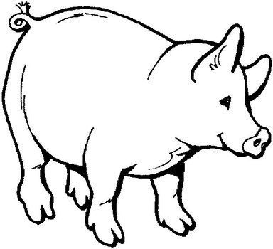 Pig Coloring Pages N4