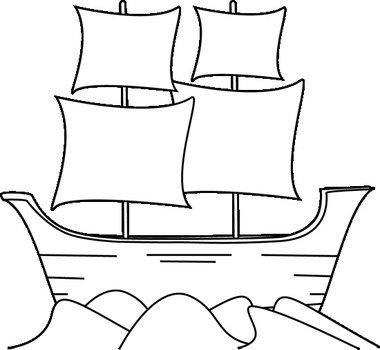 Black And White Ship Clip Art N8