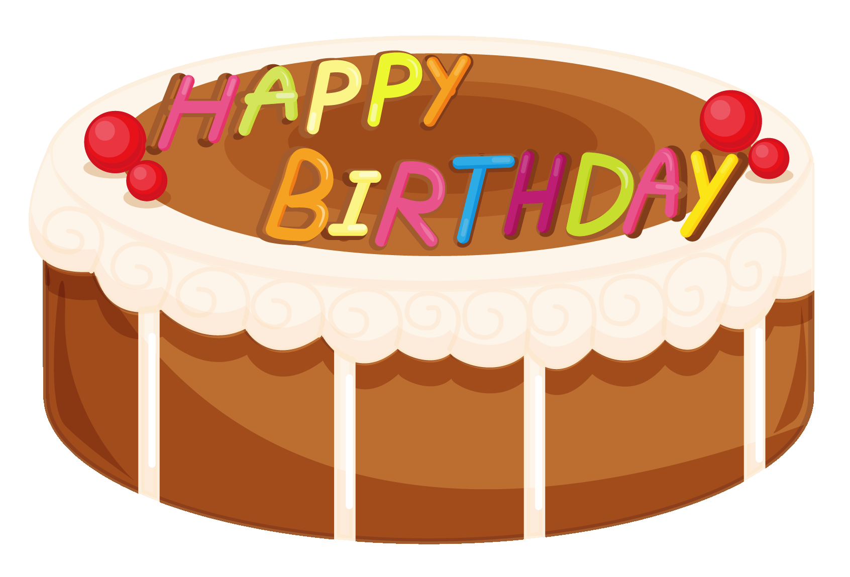 Chocolat Happy Birthday Cake Drawing Free Image Download