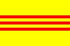 drawn Flag of South Vietnam