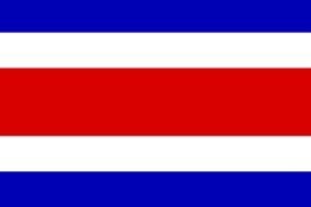 Costa Rica Flag darwing