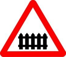 Share Roadsign Rail Fence drawing