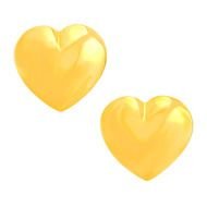 two yellow hearts