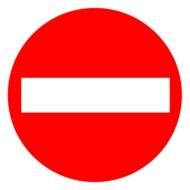 Sticker Sens Interdit