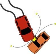 Cartoon Car Crash Clip Art drawing