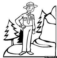 Park Ranger Coloring Pages N2