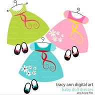 Baby Girl Dress Clip Art N4