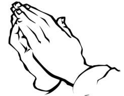 Praying Hands Coloring Page drawing