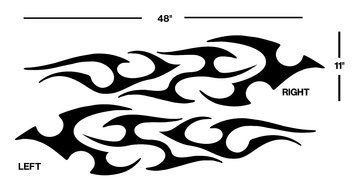 Decals Flames drawing