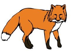 Red Fox Face Clip Art N2