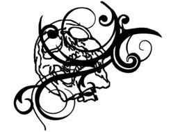 design with a skull