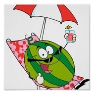 Cute Watermelon Clip Art N3