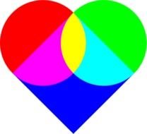 Example Of Heart By 10binary This Was A Color Mixing Thing I Did To