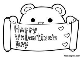 Valentines Day Coloring Pages Printables N6