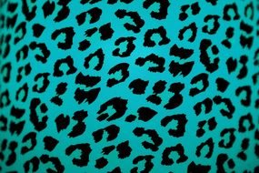 black Animal Print at green tissue