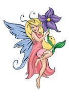 Flower Fairy Tattoos drawing