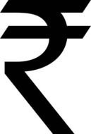 Indian Rupee Symbol darwing