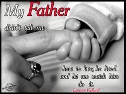 Father and child clipart