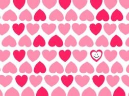 Colorful heart pattern clipart